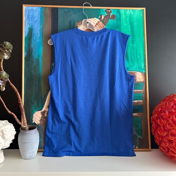 Nike Blue Sleeveless Dri-FIT Shirt s - Picture 6 of 8